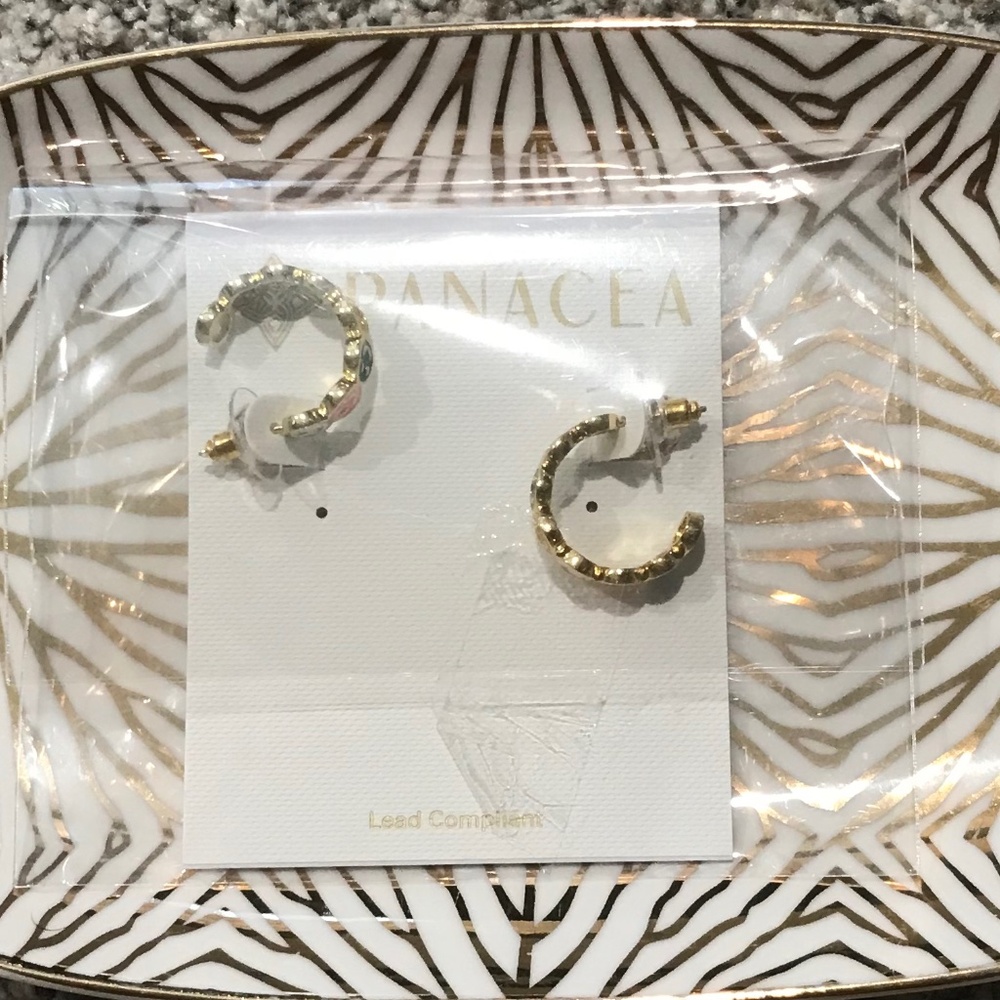 Panacea Smiley Face Earrings